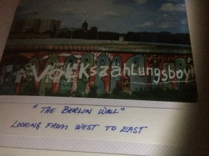 1987. A wall of fear.  